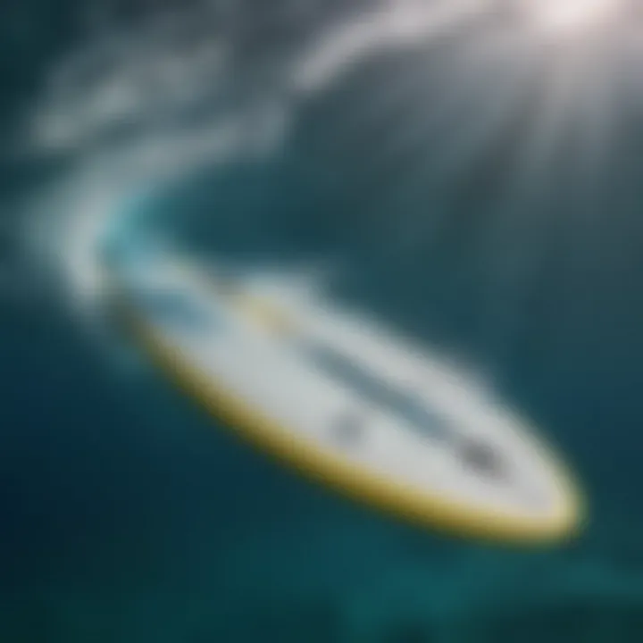 Close-up view of the advanced technology in underwater surfboards