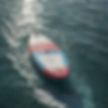 Close-up of a high-quality inflatable surfboard material