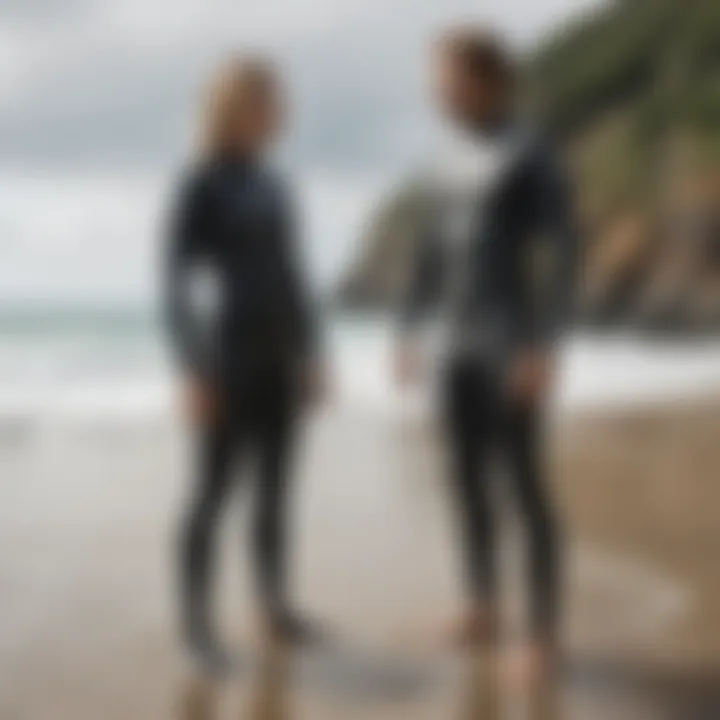 Comparison of wetsuit usage scenarios and their sizing needs