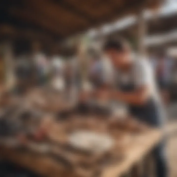 Local artisans displaying their crafts in the Cabarete market