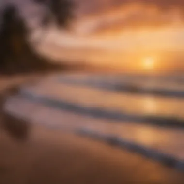 Vibrant Sunset Over Cabarete Beach A stunning sunset view over Cabarete Beach highlighting vibrant colors