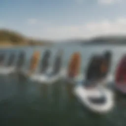 Variety of wakeboards displayed