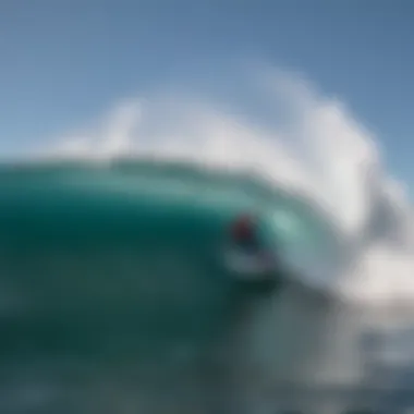 A BZ bodyboard in action on a wave