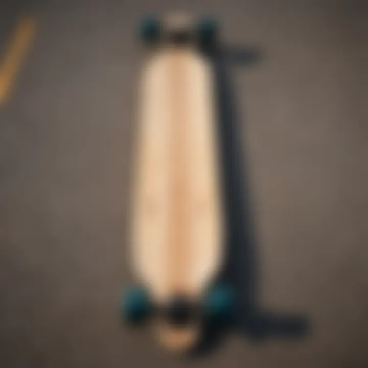 A visual guide to longboard dimensions indicating different sizes suitable for various rider preferences.