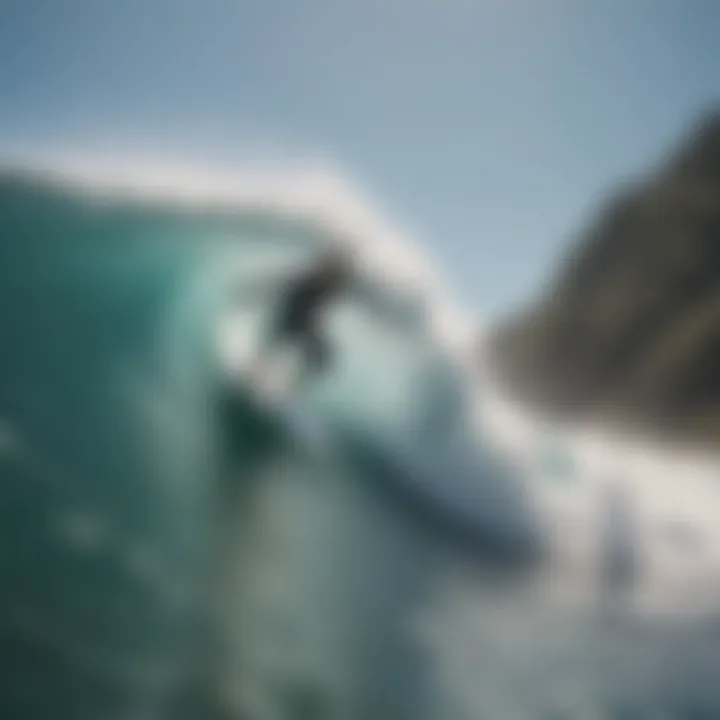 Individual enjoying adapted surfing experience