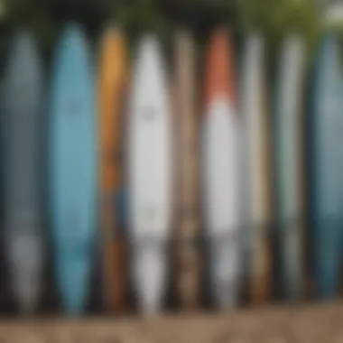 Different types of surf racks on display for comparison
