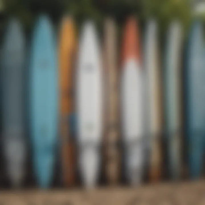 Different types of surf racks on display for comparison