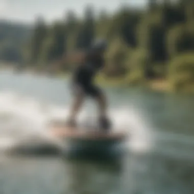 A group of friends enjoying wakeboarding