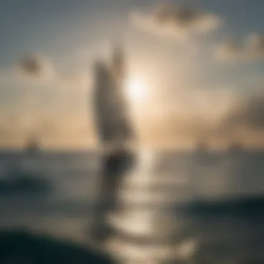 Sailing the Tranquil Indian Ocean Serene waters of the Indian Ocean with sailboats and sunlit skies
