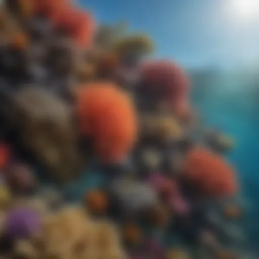 Vibrant coral reefs in the Pacific Ocean showcasing marine diversity