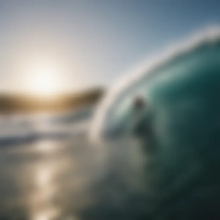 Surfing enthusiasts enjoying artificial waves in a controlled setting