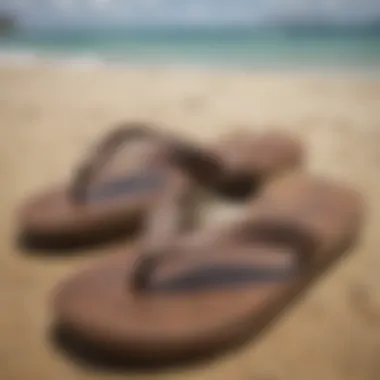 Comparison of materials used in Olukai Ohana Koa flip flop