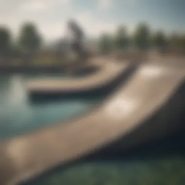 Popular Location with Quarter Pipe Ramp Popular watersport location featuring a quarter pipe ramp