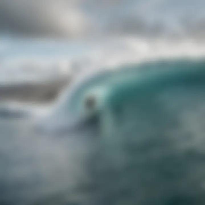 Surfing the powerful waves of North Shore Oahu