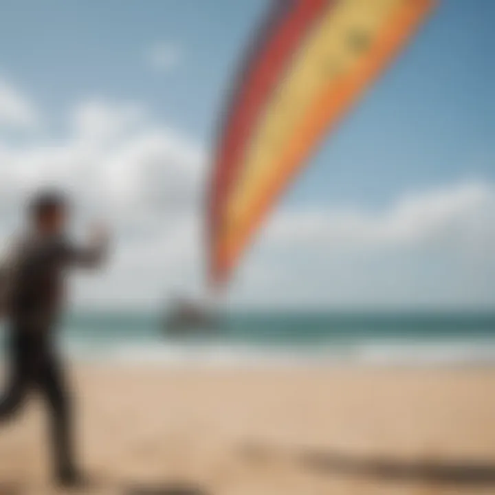 Kite enthusiasts demonstrating advanced techniques on a windy day