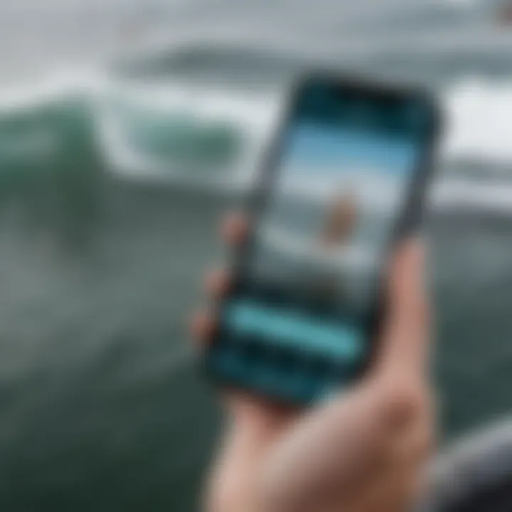 User-friendly watersport app interface