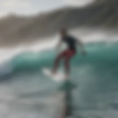Data integration benefits for surfers Visual representation of data integration in watersports