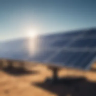 Harnessing Solar Energy Solar panels harnessing sunlight for energy