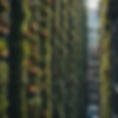 Urban Vertical Gardens Vertical garden promoting urban sustainability