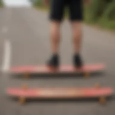 Comparative chart showcasing the relationship between height and recommended longboard size for optimal riding experience.