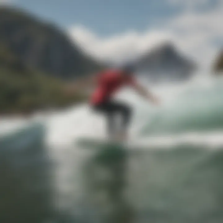 Patagonia Cap in action during a surfing session