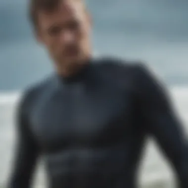 The Innovative Texture of Rubber Wetsuits Close-up view of high-performance rubber wetsuit texture