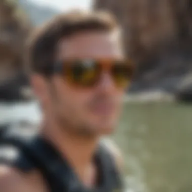 Athlete wearing Smith Emerge sunglasses during a thrilling watersport activity