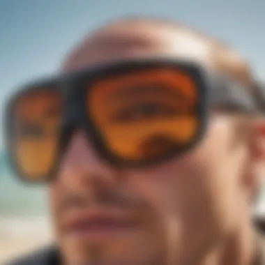Advanced Lens Technology of Smith Shoutout Close-up of the Smith Shoutout sunglasses showcasing the lens technology