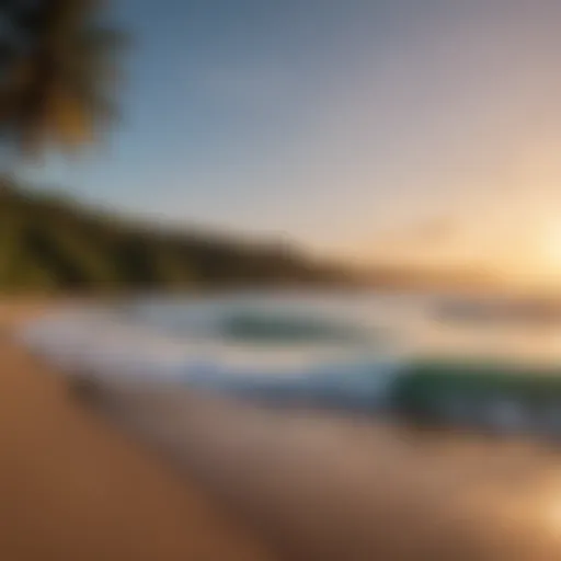 A breathtaking sunset view over a surf beach in Guanacaste