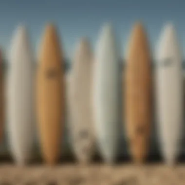 The Evolution of Surfboard Design A vintage surfboard showcasing the evolution of design over the decades