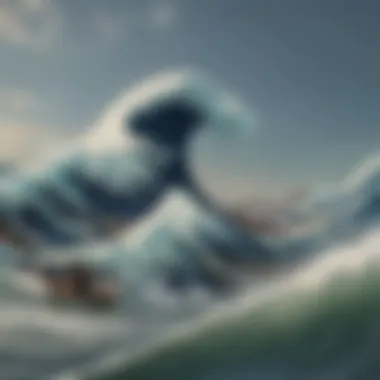 Contemporary Interpretations of the Great Wave A modern interpretation of the Great Wave in contemporary art