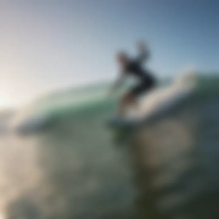 Surfing the waves at Manasota Key