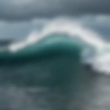 Wave Condition Prediction with Surf Radar A graphic illustrating how surf radar predicts wave conditions