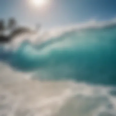 Artificial Wave Creation in Wave Pools Illustration of artificial waves generated in a wave pool