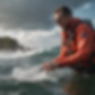 User deeply engaged in interpreting weather models for aquatic activities User analyzing weather models for optimal conditions
