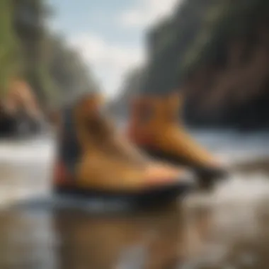 Material Choices for Xcel Surf Booties Different material choices used in Xcel surf booties