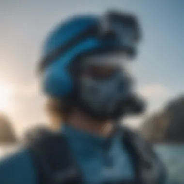 Innovative Materials of Yeti Reef Blue Gear Close-up of Yeti Reef Blue gear showcasing innovative materials